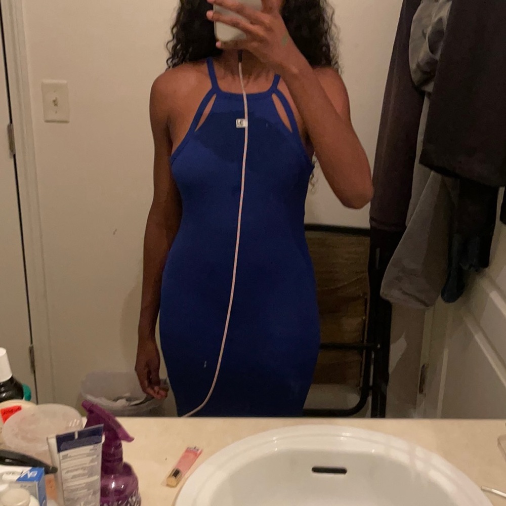 medium blue dress